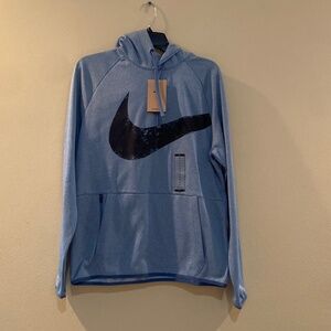 Nike Men's Therma-Fit Hoodie Heather Blue size s